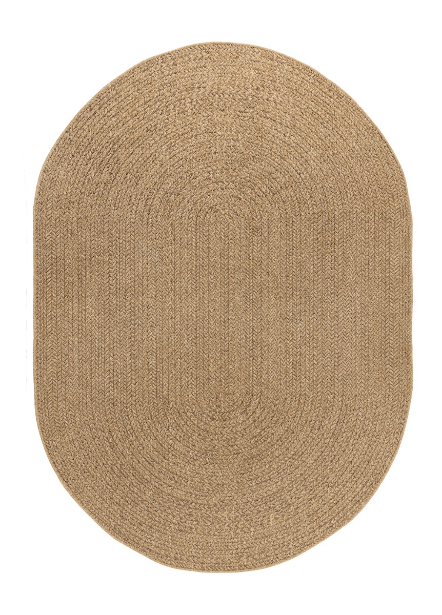 Luonto Marco Beige Oval 240x340 cm Inom- och Utomhusmatta
