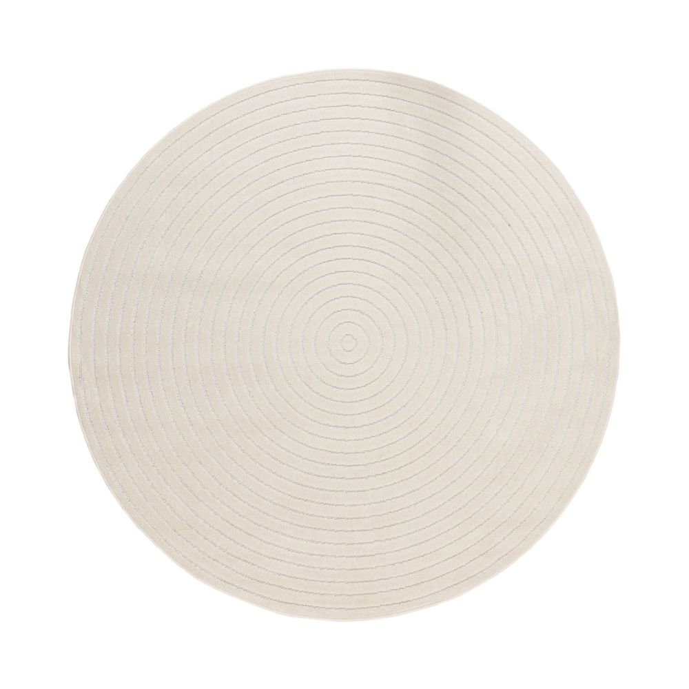 Santos Maru Creme Rund 200 cm Inom- och Utomhusmatta