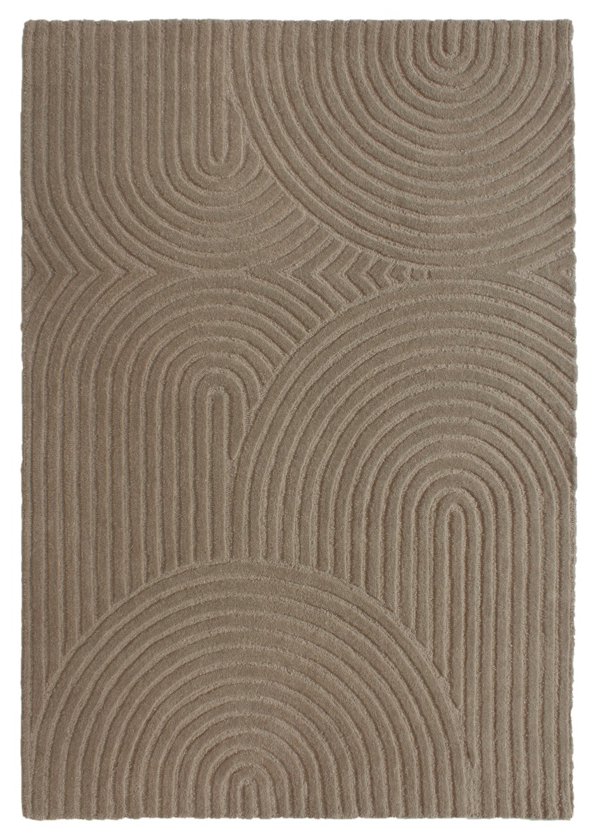 Ilona Bene Taupe 160x230 cm Ullmatta