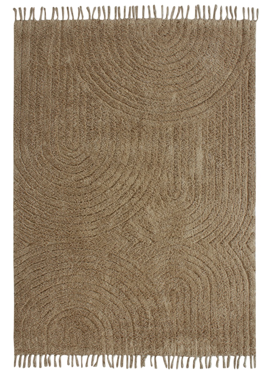 Wilma Bene Taupe 160x230 cm Bomullsmatta