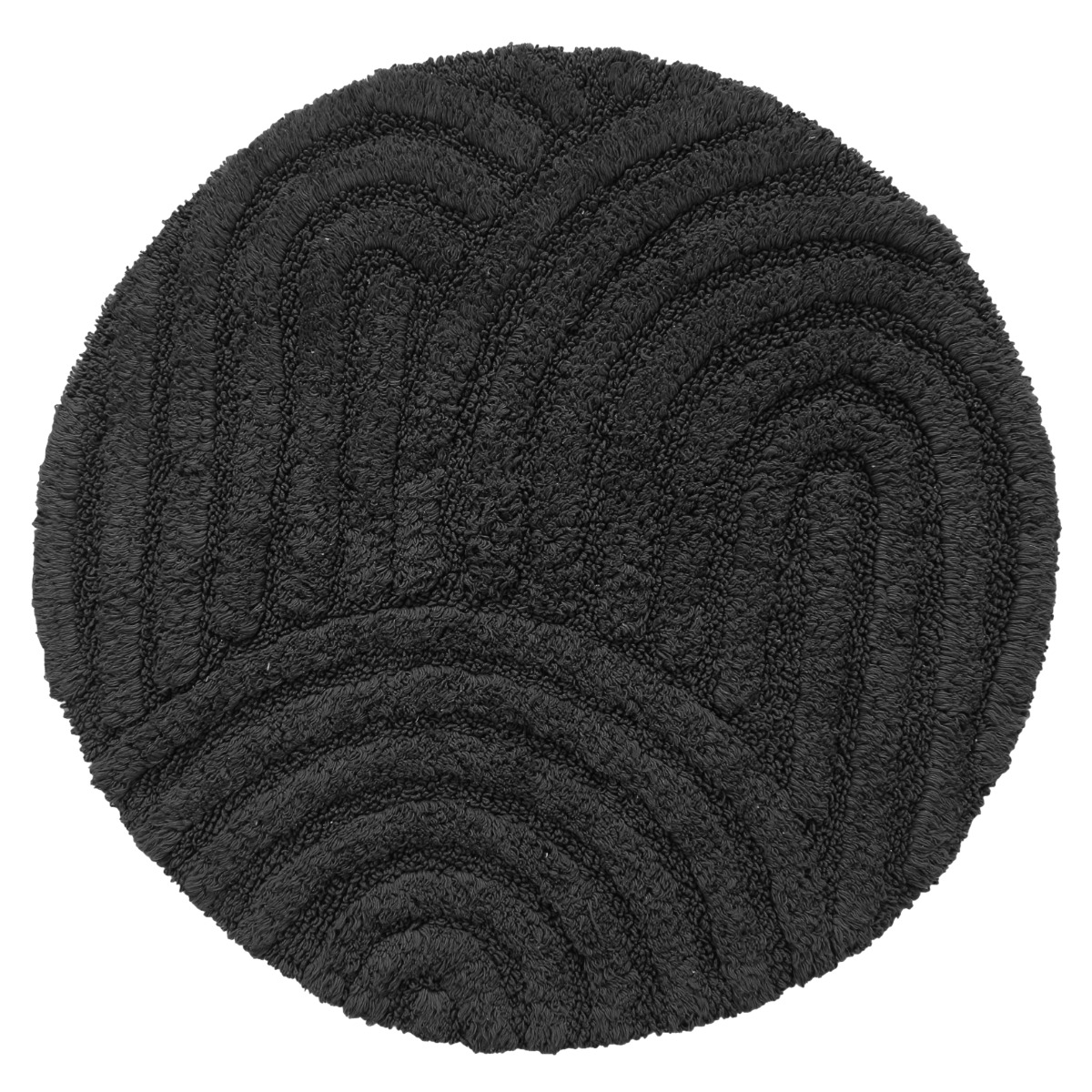 Noah Bene Svart Rund 60 cm Badrumsmatta