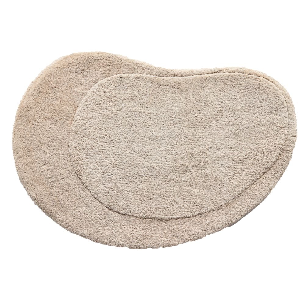 Nala Beige Oval 60x85 cm Badrumsmatta