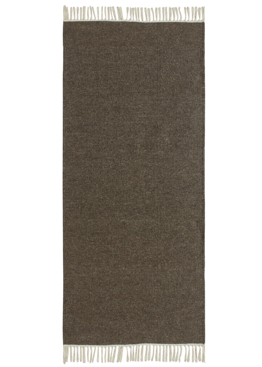 Dalen Mörkbrun 75x150 cm Ullmatta