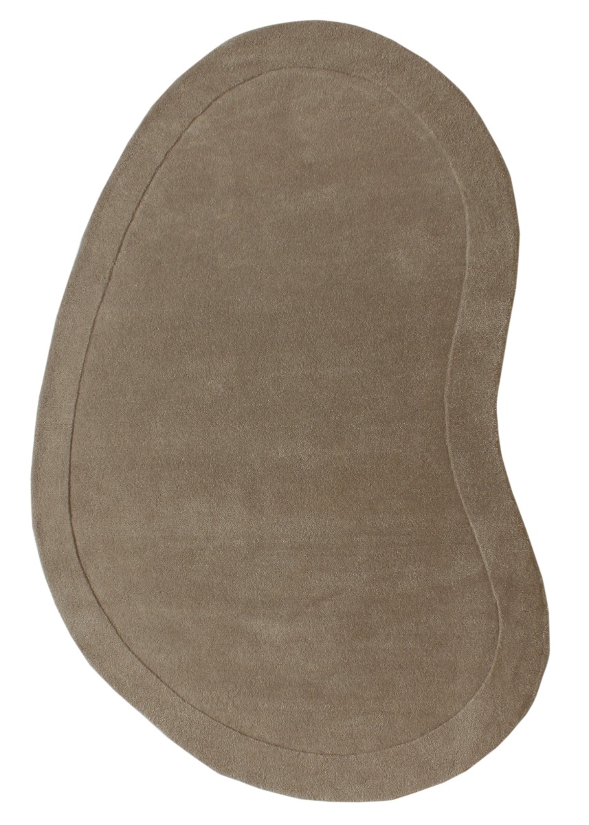 Vallbo Organic Taupe 160x230 cm Ullmatta