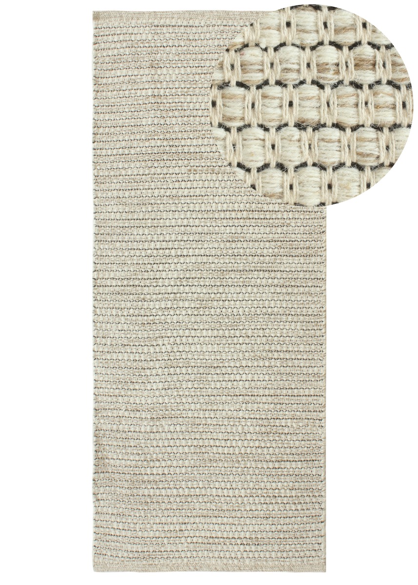 Mila Offwhite 75x150 cm Ullmatta
