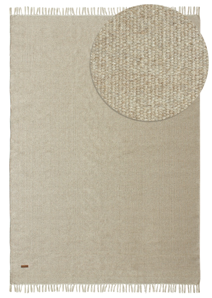 Dalen Beige 133x190 cm Ullmatta