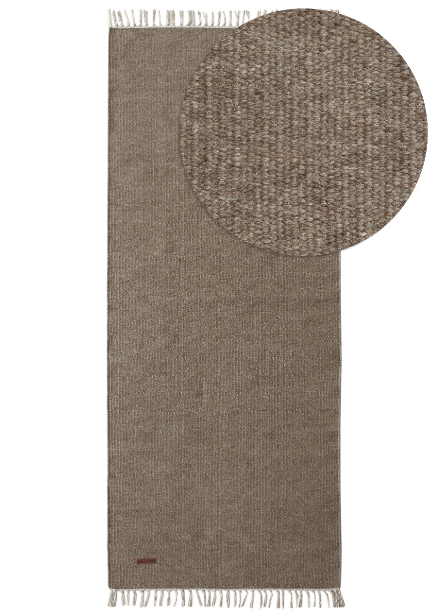 Dalen Brun 75x150 cm Ullmatta