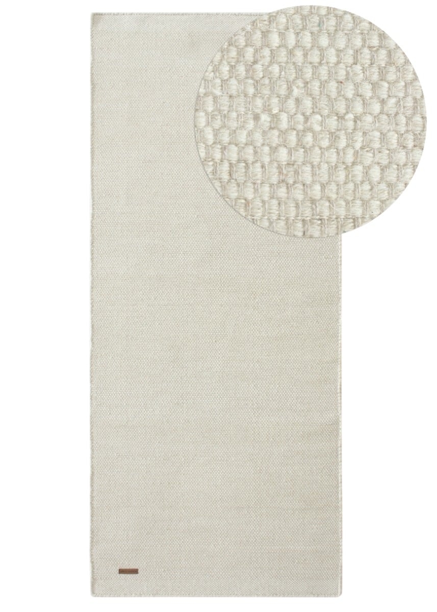 Norrsken Offwhite 75x230 cm Ullmatta