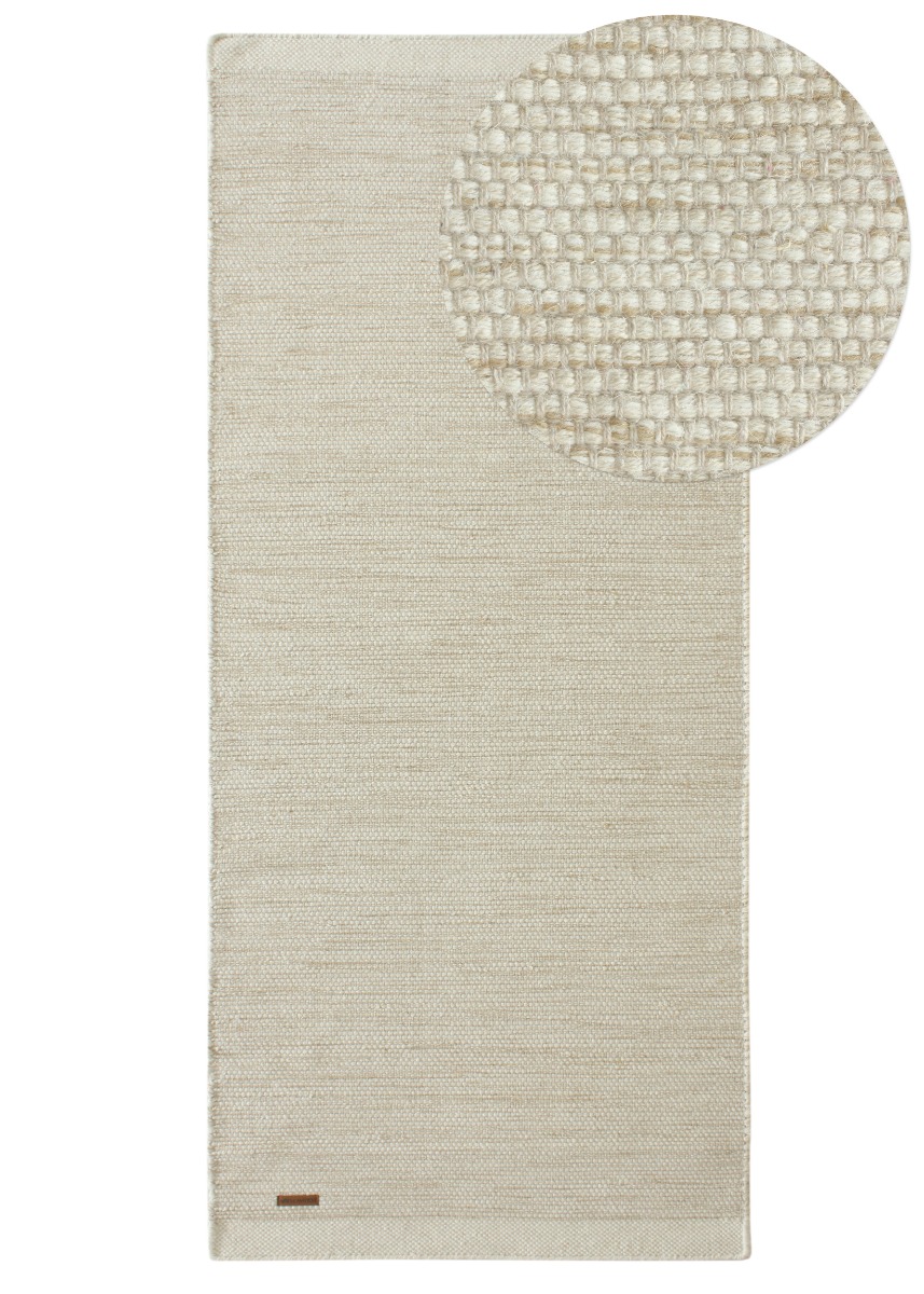 Norrsken Beige 75x150 cm Ullmatta