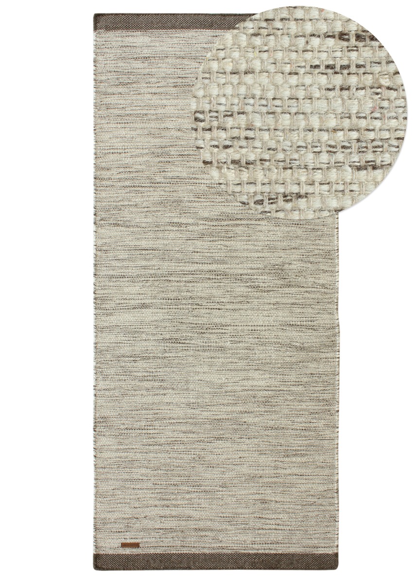 Norrsken Taupe 75x230 cm Ullmatta