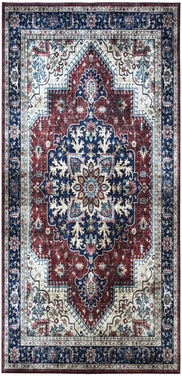 Martil Tao Röd 80x300 cm Tvättbar Matta