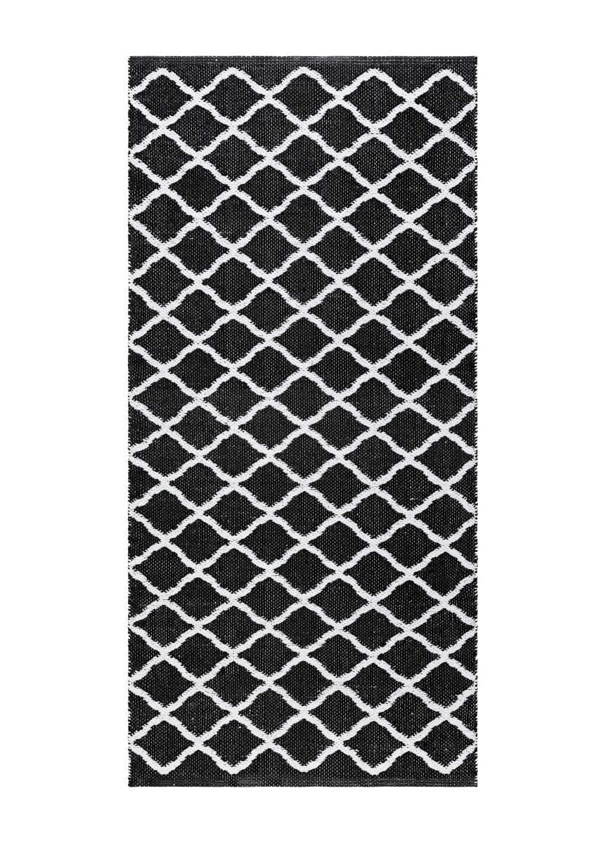 Mimmi Dalli Svart 70x200 cm Plastmatta