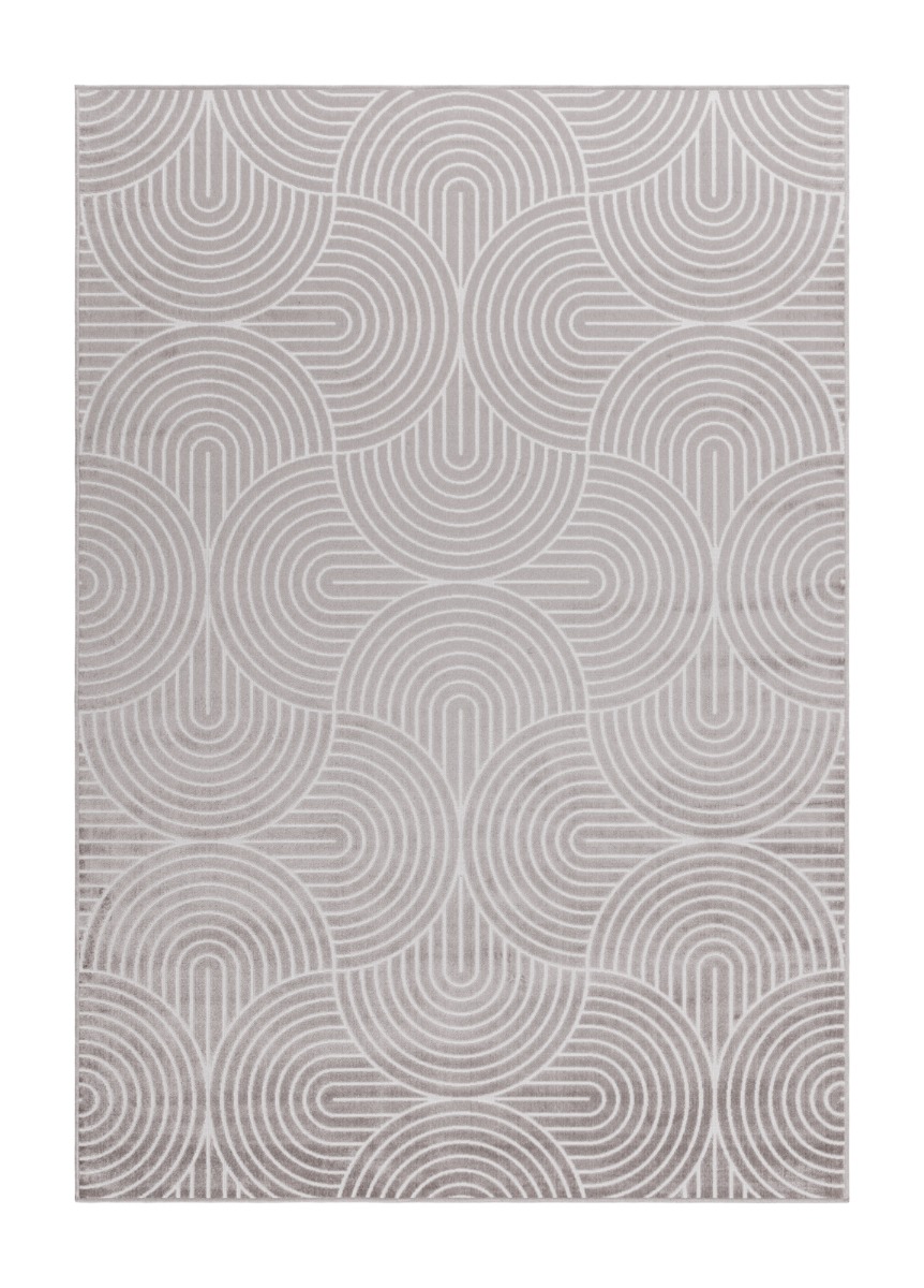 Giron Wave Greige 200x290 cm Konstsilkesmatta