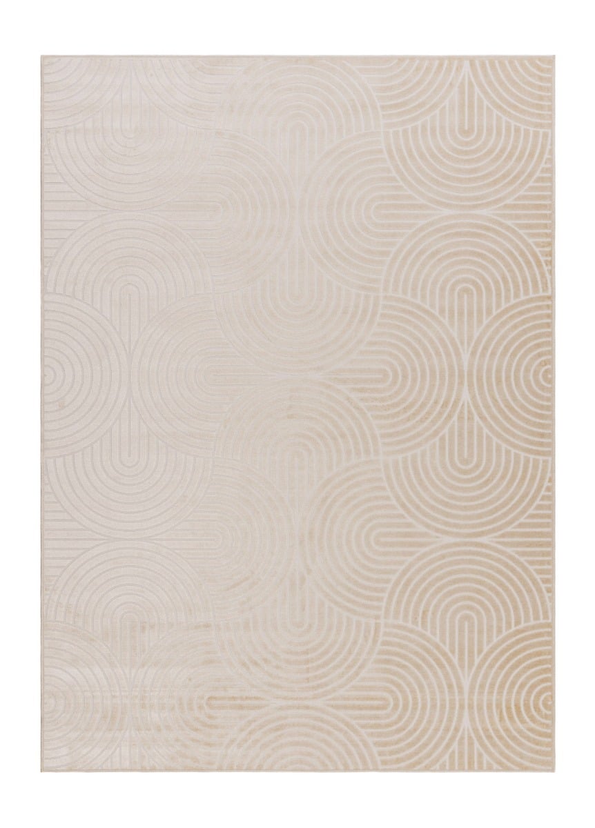 Giron Wave Sand 160x230 cm Konstsilkesmatta