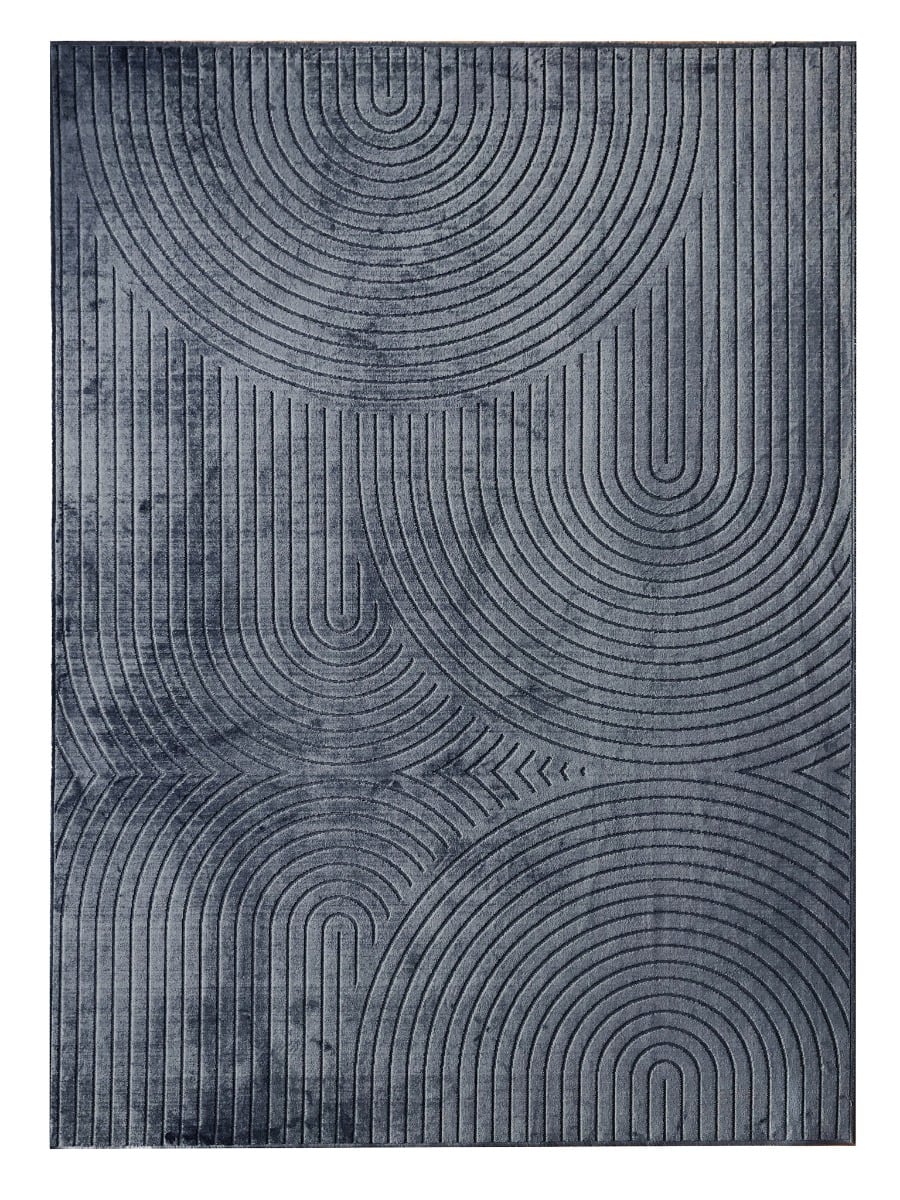 Giron Canyon Charcoal 240x340 cm Konstsilkesmatta