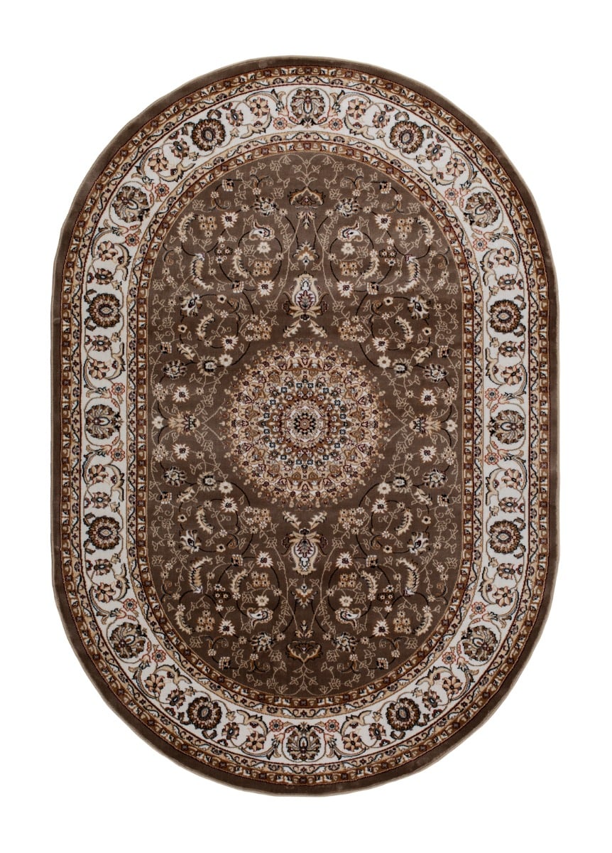 Doha Oma Champagne Oval 160x230 cm Wiltonmatta