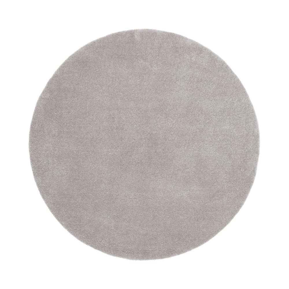 Clario Silver Rund 160 cm Tvättbar Ryamatta
