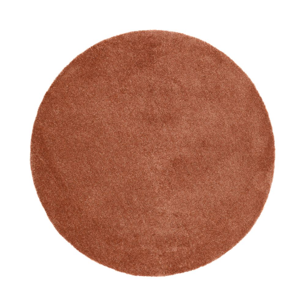 Clario Terracotta Rund 160 cm Tvättbar Ryamatta
