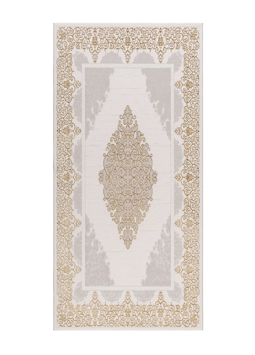 Hail Oma Creme/Guld 80x150 cm Modern matta