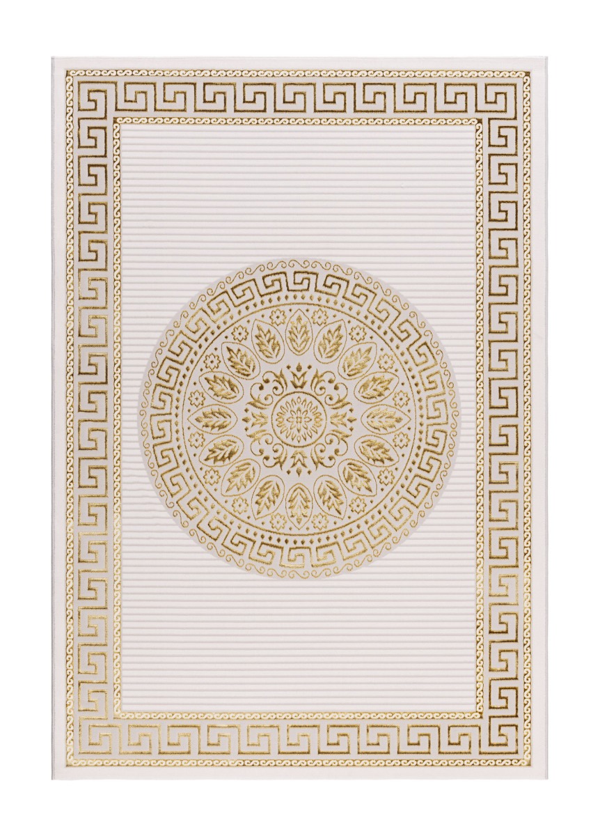 Hail Adorn Creme/Guld 200x290 cm Modern matta