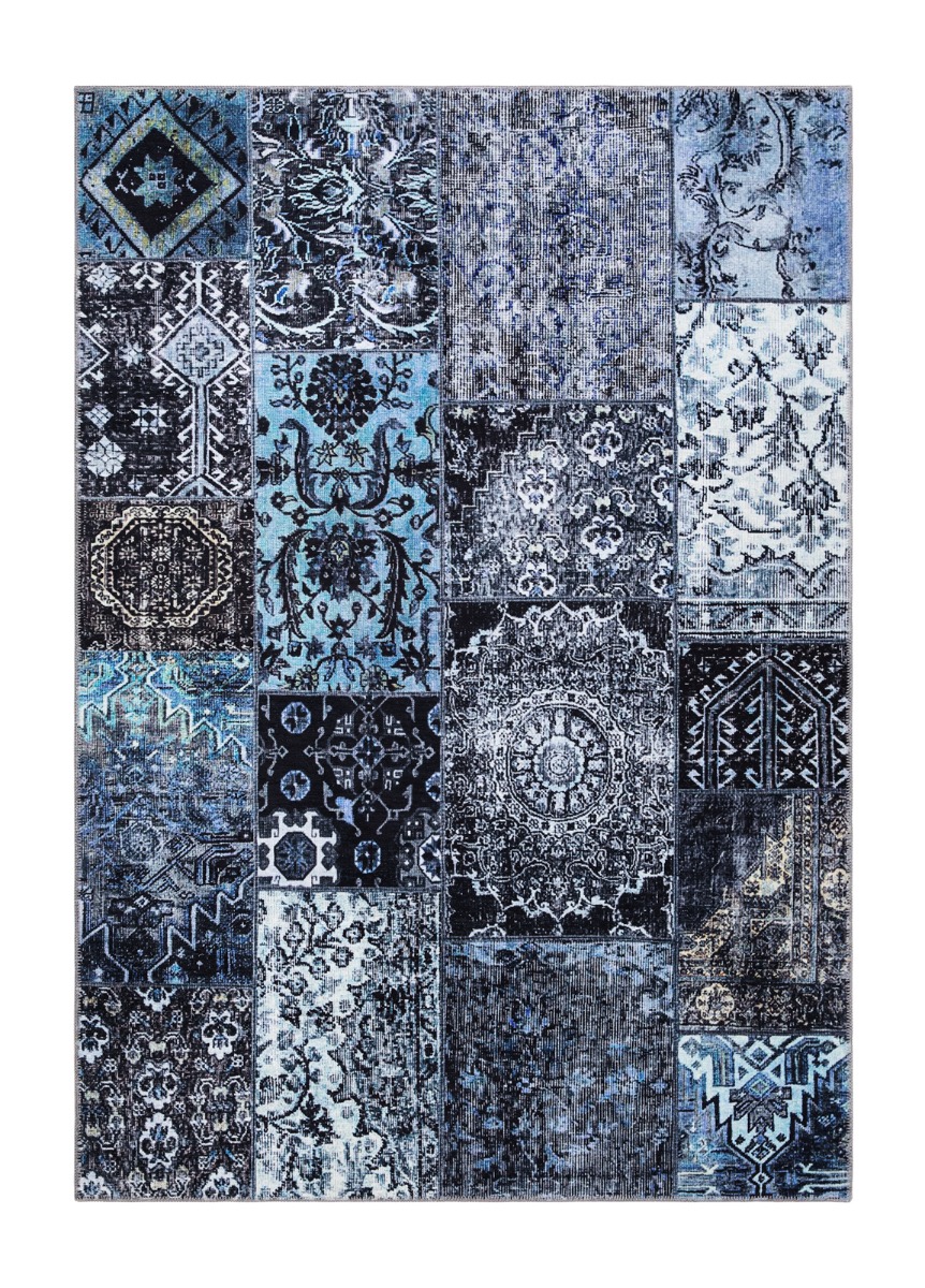 Syrah Ban Blå 160x230 cm Chenillematta