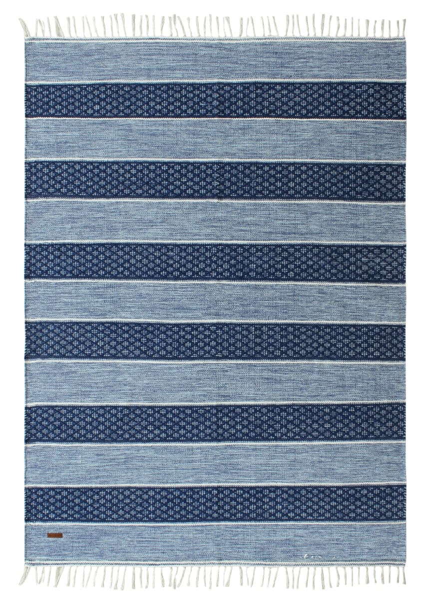 Loke Blå 160x230 cm Trasmatta