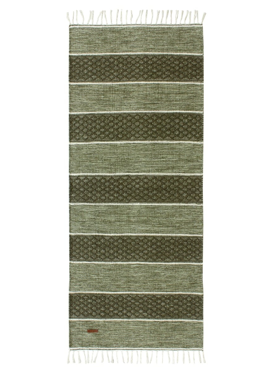 Loke Grön 75x300 cm Trasmatta