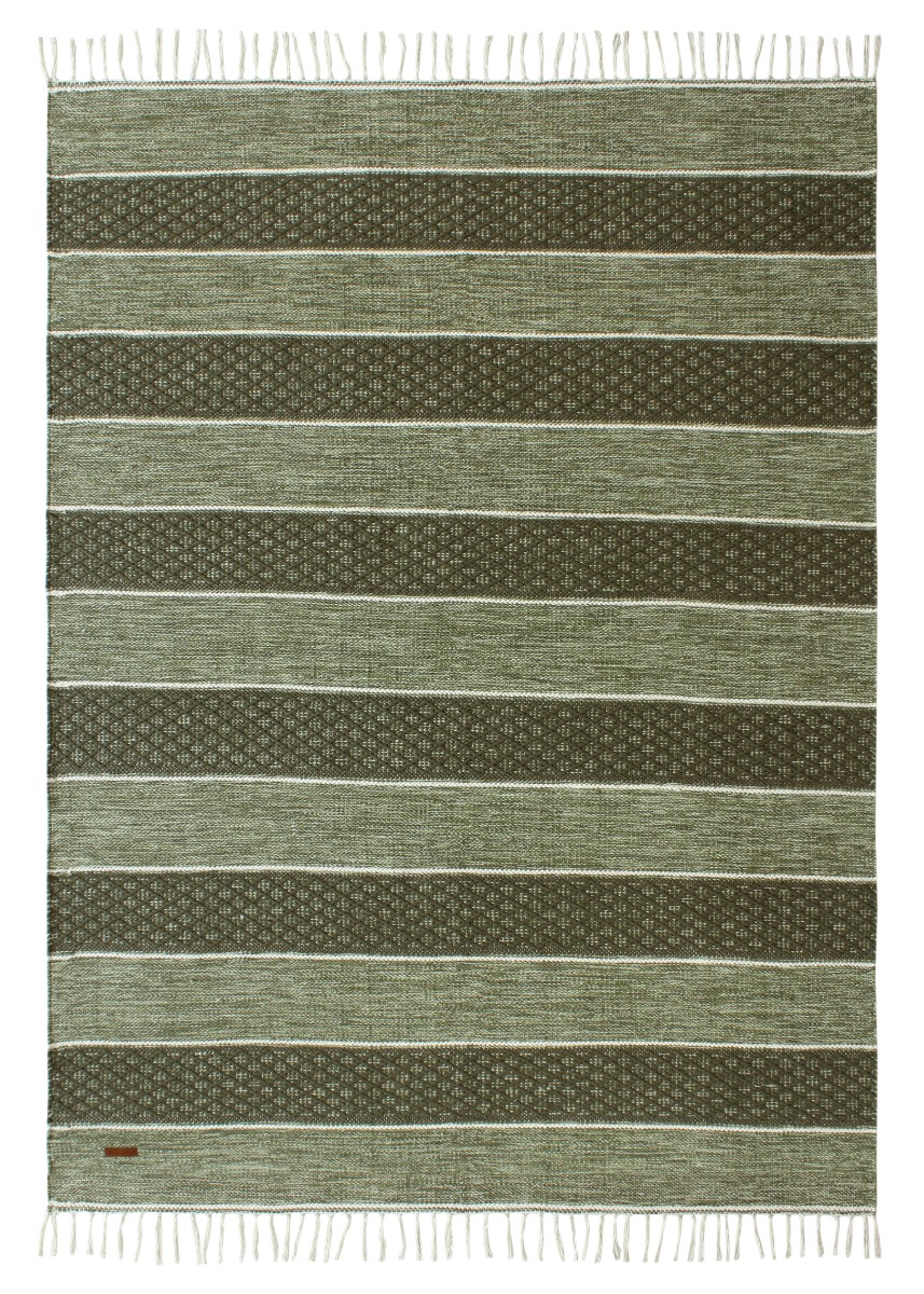 Loke Grön 160x230 cm Trasmatta