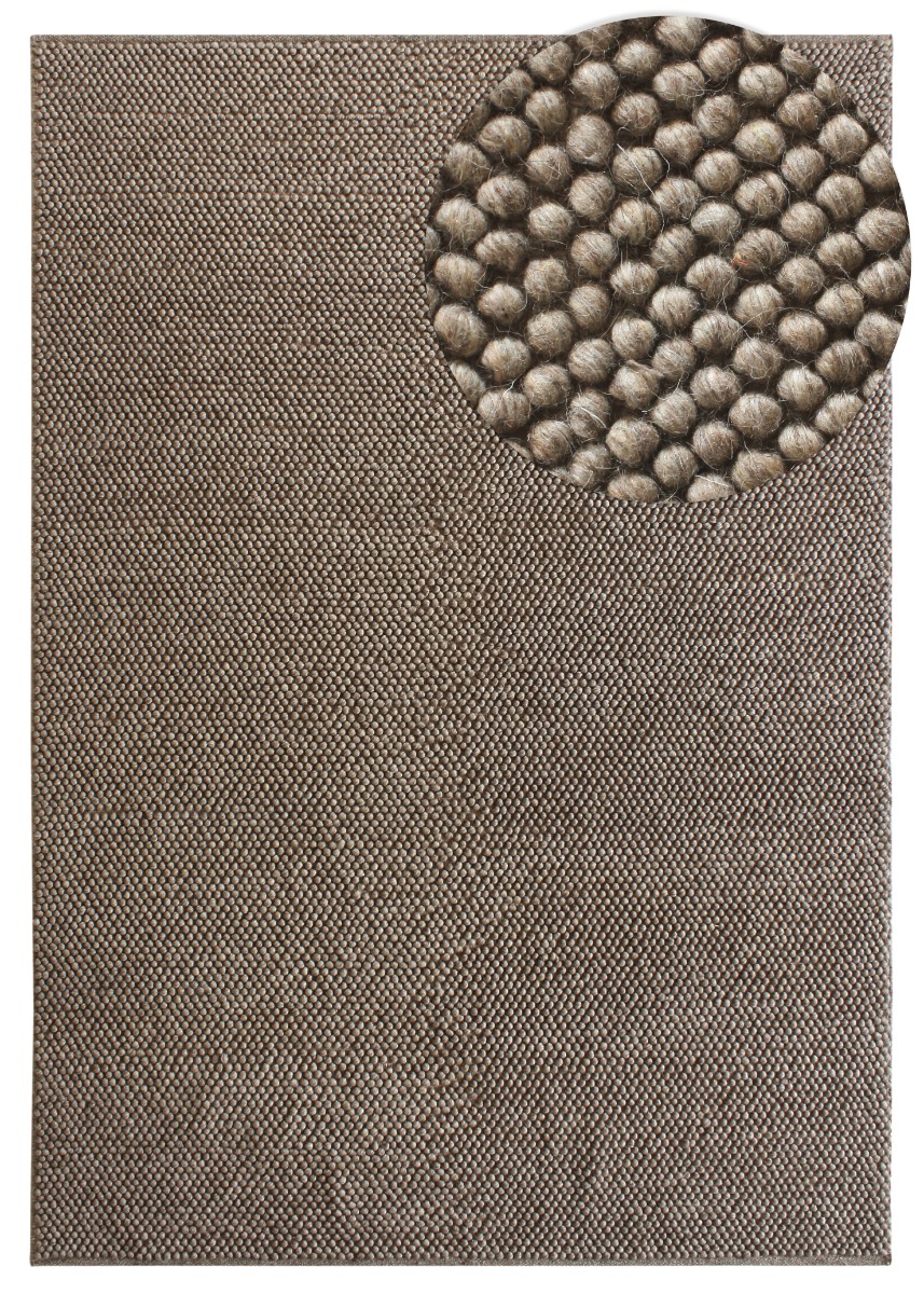 Haga Taupe 160x230 cm Ullmatta