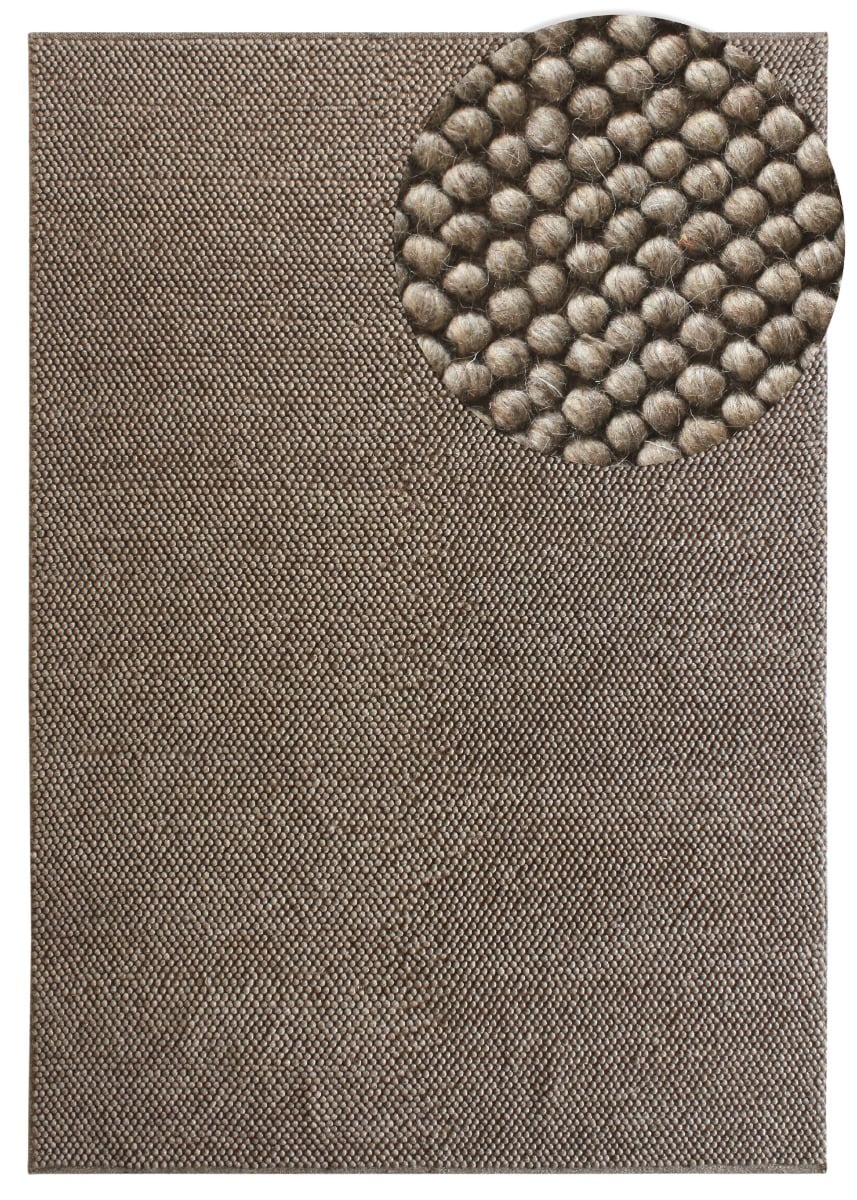 Haga Taupe 200x290 cm Ullmatta