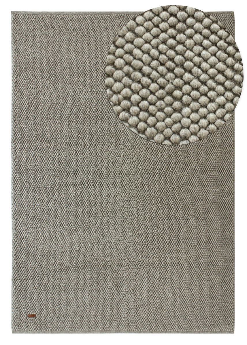 Haga Grå 160x230 cm Ullmatta