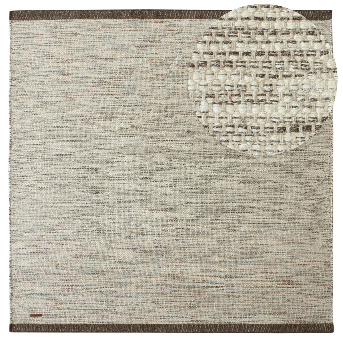Norrsken Taupe Kvadrat 300 cm Ullmatta